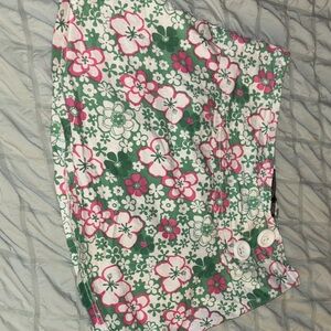 Y2K floral mini skirt